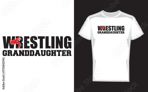 Silhouette of a granddaughter wrestling celebrating family and fandom for the sport