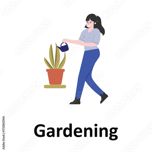 Gardening Vector Illustration Which can easily edit or modify