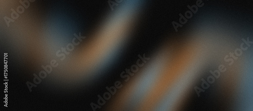 dark black abstract background with elegant grayish blue and golden brown color gradation.