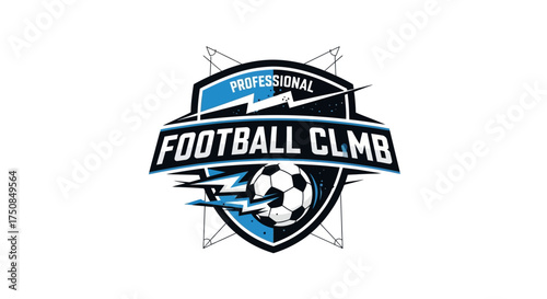 Professional Football Club logo with a soccer ball and lightning bolts.