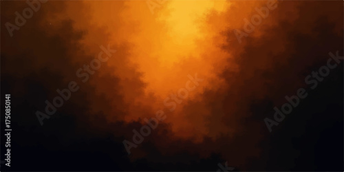 Abstract warm glowing light emanating from the center against a dark textured background with a pixelated effect