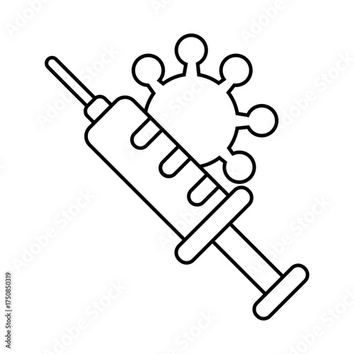 Vaccine icon desigbn