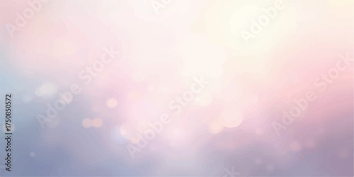 Soft pastel gradient background with gentle bokeh lights creating a dreamy and ethereal atmosphere