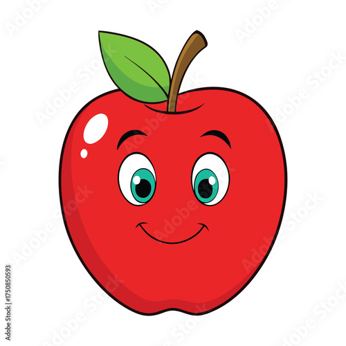 A bright, juicy apple with a smooth red skin, crisp texture, and sweet-tart flavor, perfect for snacking, baking, or enjoying fresh from the tree.
