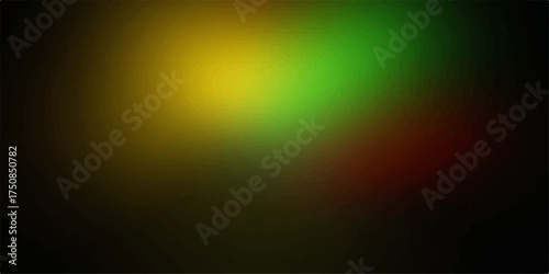 Abstract blurry background with vibrant yellow green and red hues creating a moody atmospheric gradient effect