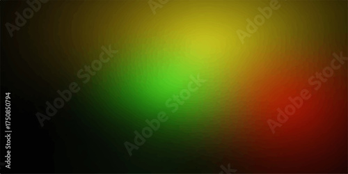 Abstract blend of vibrant red green and yellow colors creating a dynamic and energetic gradient background with a soft focus effect