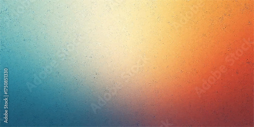 Abstract geometric mosaic background with a vibrant gradient transitioning from cool blue to warm orange and yellow hues