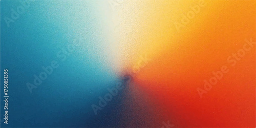 Abstract pixelated gradient background with a blend of cool blue and warm orange tones