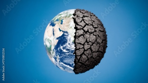 Action to save the earth globe of fertile and degraded lands environmental crisis global perspectives future outlook