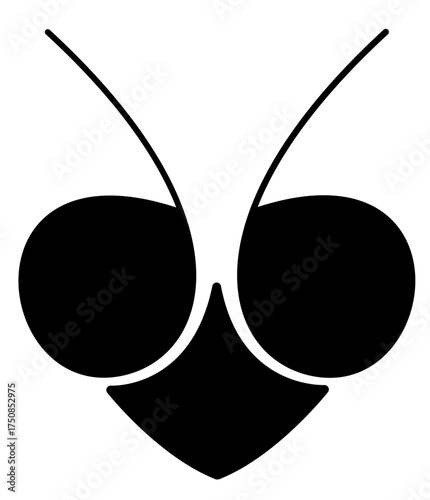 Cara de insecto - Minimalista - Mantis 