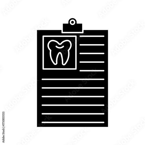 Dental Report icon on white background