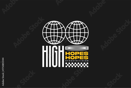 streetwear urban fashion template for printing