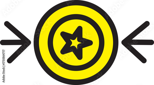 Earn point icon. sign vector