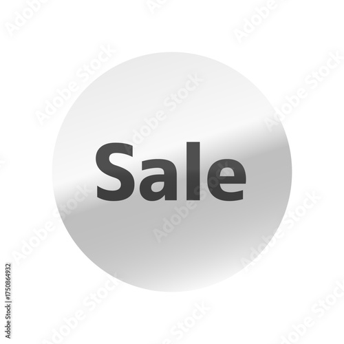 光沢のあるアイコン_Sale_M＋1c font_丸型_SILVER