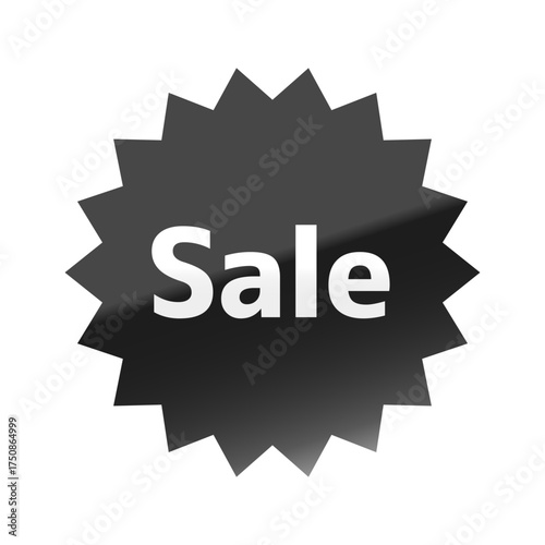 光沢のあるアイコン_Sale_M＋1c font_ギザギザ型_BLACK