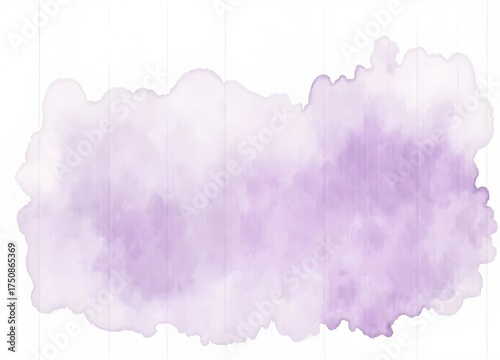 Watercolor purple background isolated on white background abstract purple watercolor cloud, natural soft tone illustration for invitation, wedding or greeting cards hand drawn vector illustration