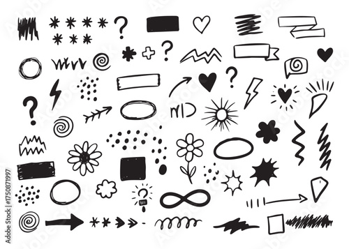 Collection of Hand Drawn Doodles and Symbols in Vector Format