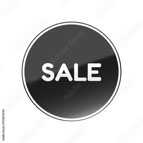 光沢のあるアイコン_SALE_Fredoka font_線囲み丸型_BLACK