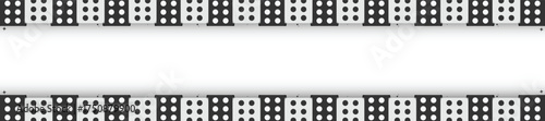 Decorative frame with gambling cubes ideal for poker night flyer. Playing dice border