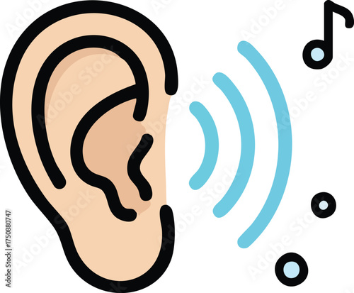 vector illustration of a music symbol