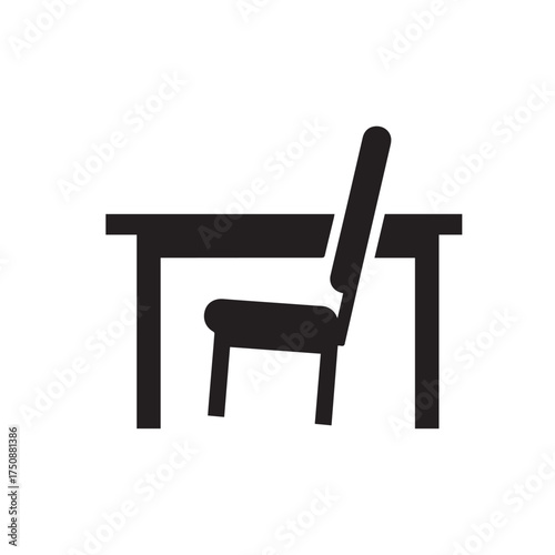 chair and table