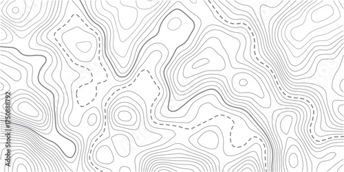 Black and white lines seamless Topographic map patterns, topography line map. Vintage outdoors style.Abstract topo contour map on white background, Topographic map Topographic contour lines map seamle