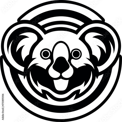 Filled style icon showing koala symbol
