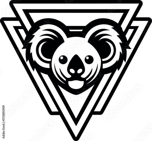Filled style icon showing koala symbol
