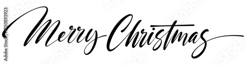 Merry christmas lettering calligraphy vector eps