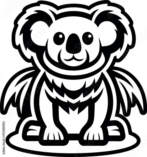 Filled style icon showing koala symbol
