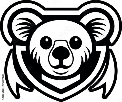 Filled style icon showing koala symbol
