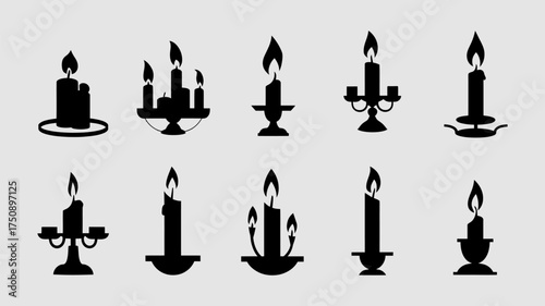 Candle2 Minimal Silhouette Collection