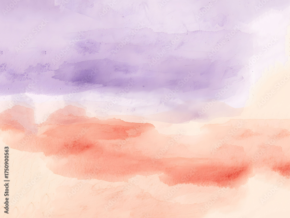 Obraz premium Artistic watercolor gradient with dreamy color blending