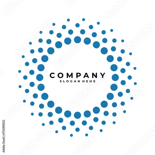Geometric vector star circle logo