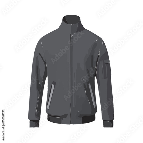 black jacket isolated on white background