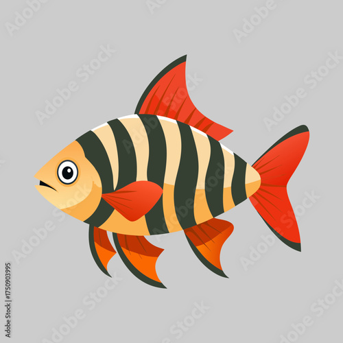 vector illustration of a fish