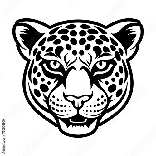 A filled style icon representing a leopard symbol