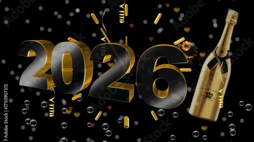 nowy rok, sylwester, data, liczby, cyfry, tekst,, zmiana, 2025, 2026