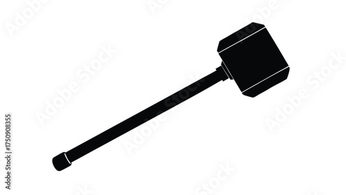 black metal shovel tool isolated on white background