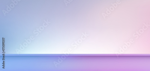 Abstract gradient podium background. Violet, purple and lilac empty 3d studio backdrop. Clean scene for product presentation mockup template. Vector illustration.