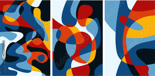 Abstract colorful liquid psychedelic background. Vector illustration. Wavy pattern. Liquid texture for cover design