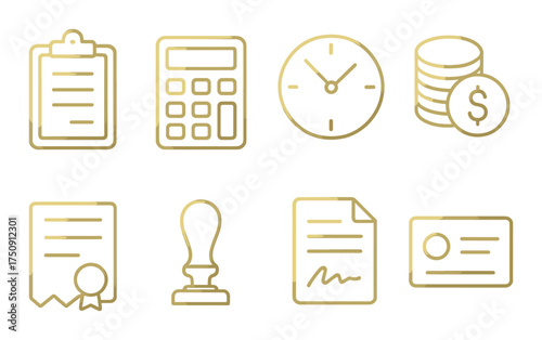 Engineering icons set featuring construction, infrastructure, and tools.