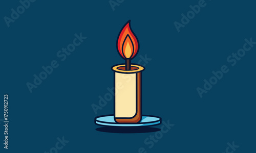 Candle Flame Illustration