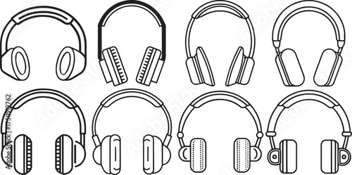 Headphone Minimal Outline Series