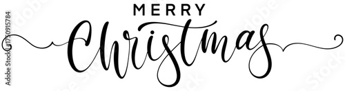 Merry christmas lettering calligraphy vector eps