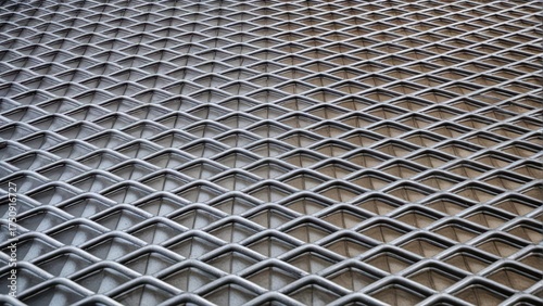 Expanded Metal Grid Top View for Industrial Applications