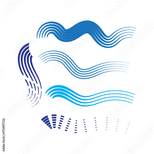 5 new stroke brush vector.