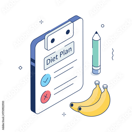 Isometric health interface for personalized diet planning and nutritional management.