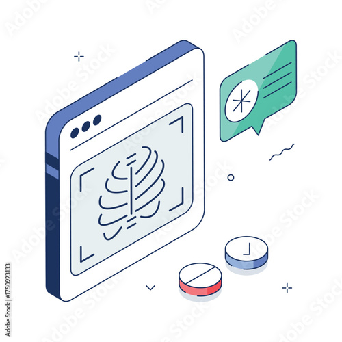 Take a look at this amazing isometric illustration of medical imaging