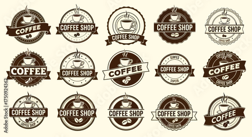 Coffee Shop Logos Collection.